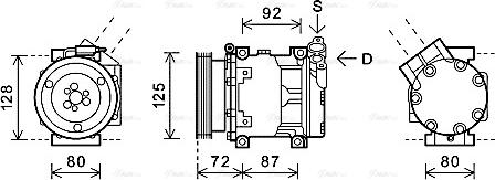 Ava Quality Cooling RTAK479 - Compresseur, climatisation cwaw.fr