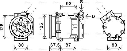 Ava Quality Cooling RTAK619 - Compresseur, climatisation cwaw.fr