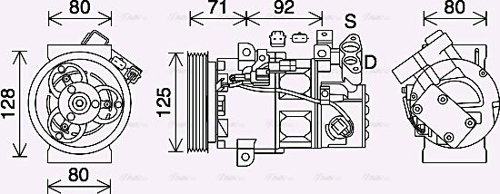 Ava Quality Cooling RTK636 - Compresseur, climatisation cwaw.fr