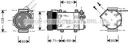 Ava Quality Cooling RTAK127 - Compresseur, climatisation cwaw.fr