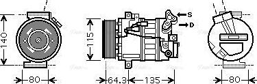 Ava Quality Cooling RTAK394 - Compresseur, climatisation cwaw.fr