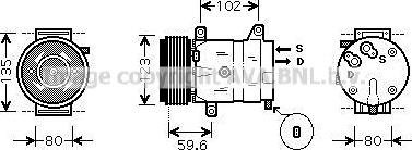 Ava Quality Cooling RTAK345 - Compresseur, climatisation cwaw.fr