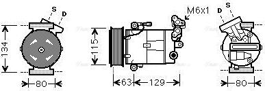 Ava Quality Cooling RTAK384 - Compresseur, climatisation cwaw.fr