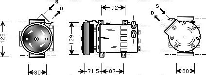 Ava Quality Cooling RTAK281 - Compresseur, climatisation cwaw.fr