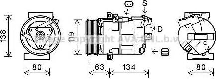 Ava Quality Cooling RTK481 - Compresseur, climatisation cwaw.fr