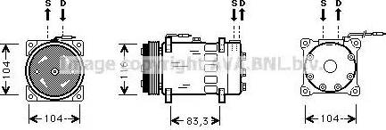 Ava Quality Cooling RT K075 - Compresseur, climatisation cwaw.fr