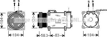 Ava Quality Cooling RT K284 - Compresseur, climatisation cwaw.fr