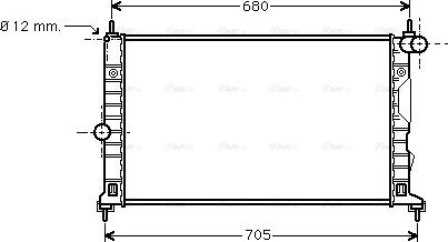 Ava Quality Cooling SB 2055 - Radiateur, refroidissement du moteur cwaw.fr