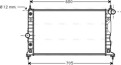 Ava Quality Cooling SB 2037 - Radiateur, refroidissement du moteur cwaw.fr