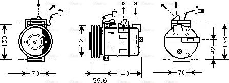 Ava Quality Cooling SBAK065 - Compresseur, climatisation cwaw.fr