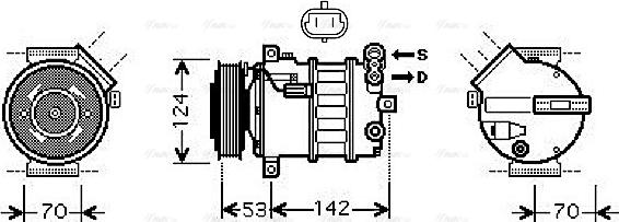 Ava Quality Cooling SB K063 - Compresseur, climatisation cwaw.fr