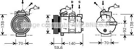 Ava Quality Cooling SB K065 - Compresseur, climatisation cwaw.fr