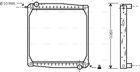 Ava Quality Cooling SC 2010 - Radiateur, refroidissement du moteur cwaw.fr