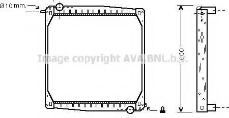 Ava Quality Cooling SCA2010 - Radiateur, refroidissement du moteur cwaw.fr