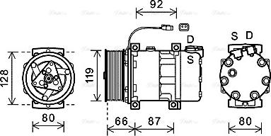 Ava Quality Cooling SCAK040 - Compresseur, climatisation cwaw.fr