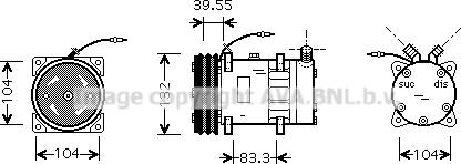 Ava Quality Cooling SCK017 - Compresseur, climatisation cwaw.fr