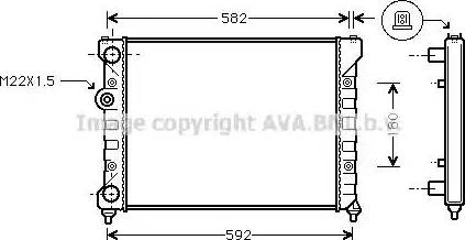 Ava Quality Cooling ST 2035 - Radiateur, refroidissement du moteur cwaw.fr