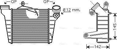 Ava Quality Cooling STA4036 - Intercooler, échangeur cwaw.fr