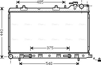 Ava Quality Cooling SU2098 - Radiateur, refroidissement du moteur cwaw.fr