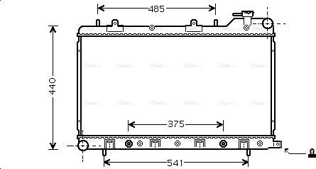 Ava Quality Cooling SU 2049 - Radiateur, refroidissement du moteur cwaw.fr