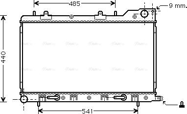 Ava Quality Cooling SU 2054 - Radiateur, refroidissement du moteur cwaw.fr