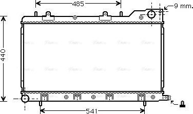 Ava Quality Cooling SU 2071 - Radiateur, refroidissement du moteur cwaw.fr