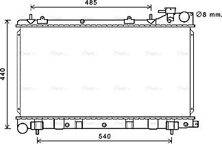 Ava Quality Cooling SU2103 - Radiateur, refroidissement du moteur cwaw.fr