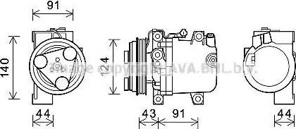 Ava Quality Cooling SUK109 - Compresseur, climatisation cwaw.fr