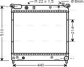 Ava Quality Cooling SZ 2036 - Radiateur, refroidissement du moteur cwaw.fr