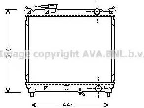 Ava Quality Cooling SZ 2033 - Radiateur, refroidissement du moteur cwaw.fr