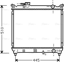 Ava Quality Cooling SZA2033 - Radiateur, refroidissement du moteur cwaw.fr