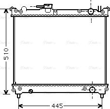 Ava Quality Cooling SZA2024 - Radiateur, refroidissement du moteur cwaw.fr