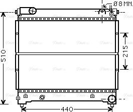 Ava Quality Cooling SZA2074 - Radiateur, refroidissement du moteur cwaw.fr