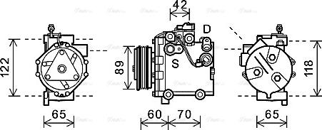 Ava Quality Cooling SZAK125 - Compresseur, climatisation cwaw.fr