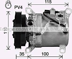 Ava Quality Cooling SZK164 - Compresseur, climatisation cwaw.fr