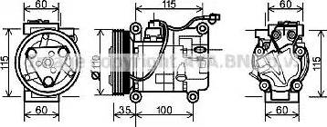 Ava Quality Cooling SZK118 - Compresseur, climatisation cwaw.fr