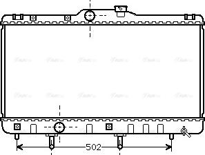 Ava Quality Cooling TO 2148 - Radiateur, refroidissement du moteur cwaw.fr