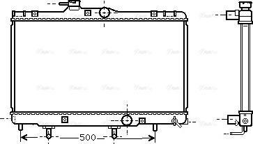 Ava Quality Cooling TO 2156 - Radiateur, refroidissement du moteur cwaw.fr