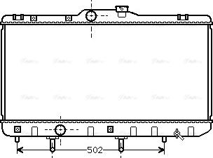 Ava Quality Cooling TO 2189 - Radiateur, refroidissement du moteur cwaw.fr