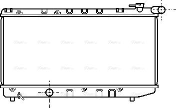 Ava Quality Cooling TO 2124 - Radiateur, refroidissement du moteur cwaw.fr