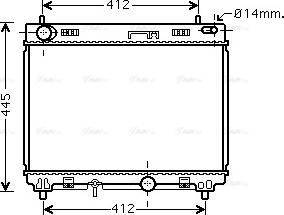 Ava Quality Cooling TO 2358 - Radiateur, refroidissement du moteur cwaw.fr