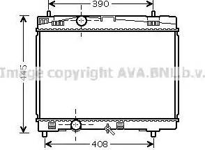 Ava Quality Cooling TO 2357 - Radiateur, refroidissement du moteur cwaw.fr