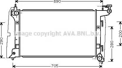 Ava Quality Cooling TO 2290 - Radiateur, refroidissement du moteur cwaw.fr