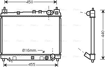 Ava Quality Cooling TO 2258 - Radiateur, refroidissement du moteur cwaw.fr