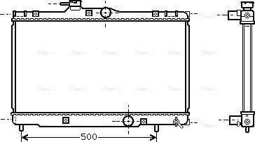 Ava Quality Cooling TO 2273 - Radiateur, refroidissement du moteur cwaw.fr