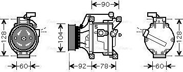 Ava Quality Cooling TOAK446 - Compresseur, climatisation cwaw.fr