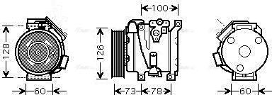 Ava Quality Cooling TO K451 - Compresseur, climatisation cwaw.fr