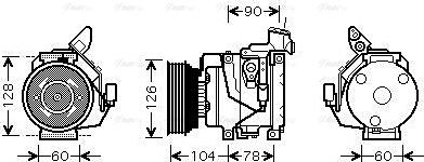 Ava Quality Cooling TOAK437 - Compresseur, climatisation cwaw.fr