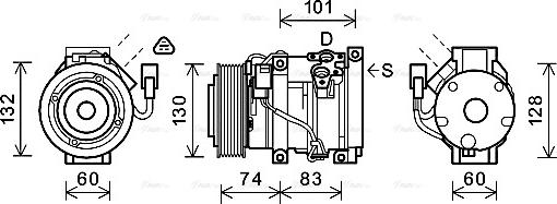 Ava Quality Cooling TOAK611 - Compresseur, climatisation cwaw.fr