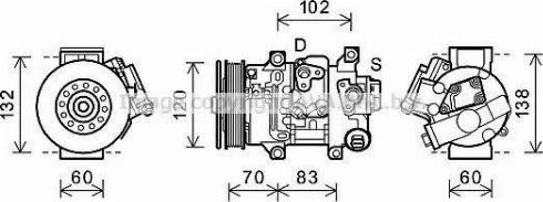 Ava Quality Cooling TOK627 - Compresseur, climatisation cwaw.fr